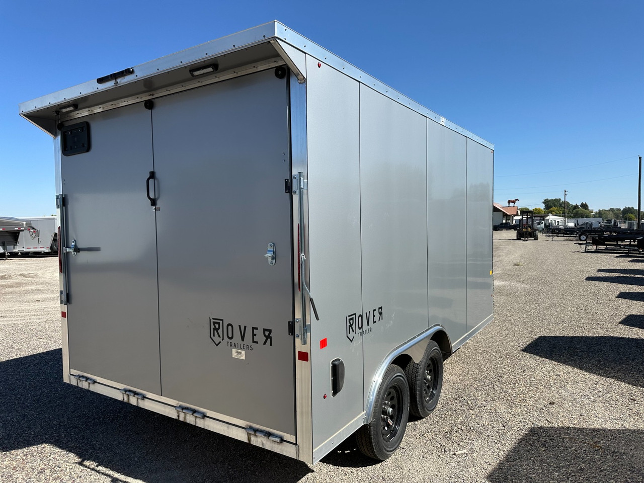 Rover Trailers 2025 102"X14' V-Nose Cargo Trailer | Tandem Axle 7K, 7' Tall, Rear Spoiler, Led Light, Paktite Floor, Torsion Axles