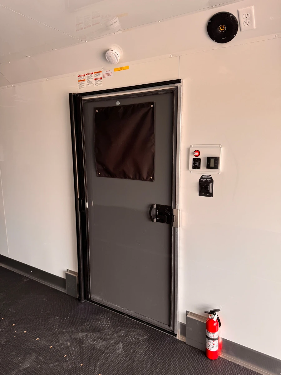 Trails West Trailers 2027 RPM FREERIDE 36' Powersports Trailer | Tandem Axle 18.667K, A/C Units, Boot Dryer, Insulated Floors, Heat Floors, Fuel Cell, Kitchen/Bathroom, Power Awning, Kicker System