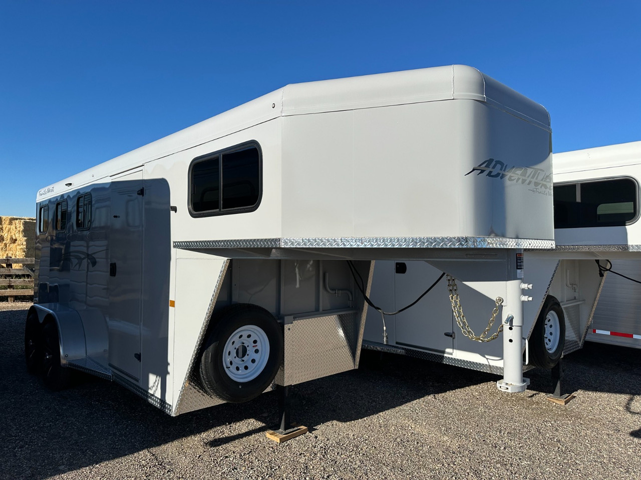 Trails West Trailers 2026 ADVENTURE MX Horse Trailer | Tandem Axle, 3 Horse, Titanium Package, Barn Doors, Passenger Side Tack Room Door, Swing Out Saddle Rack