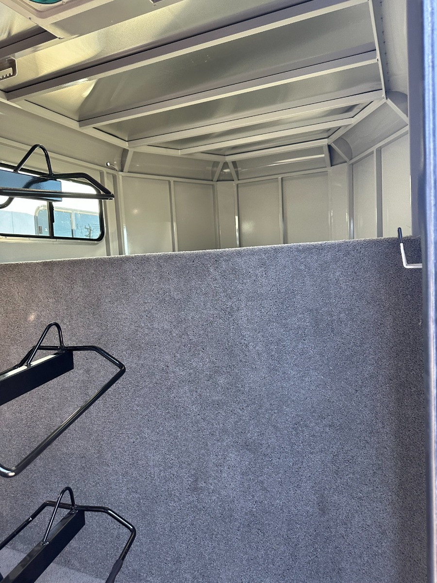 Trails West Trailers 2026 ADVENTURE MX Horse Trailer | Tandem Axle, 3 Horse, Titanium Package, Barn Doors, Passenger Side Tack Room Door, Swing Out Saddle Rack