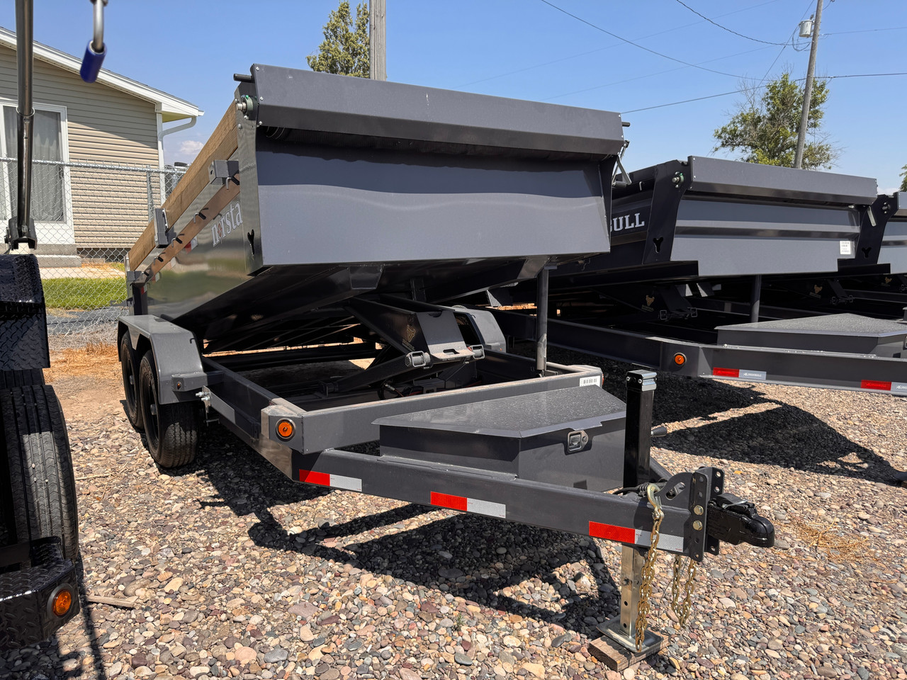 Norstar Trailers 2026 DCB 72"X12' Scissor Dump Trailer | Tandem Axle 9.99K, Power Up Down, Slide In Ramps