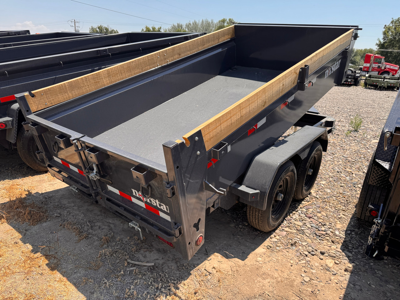 Norstar Trailers 2026 DCB 72"X12' Scissor Dump Trailer | Tandem Axle 9.99K, Power Up Down, Slide In Ramps