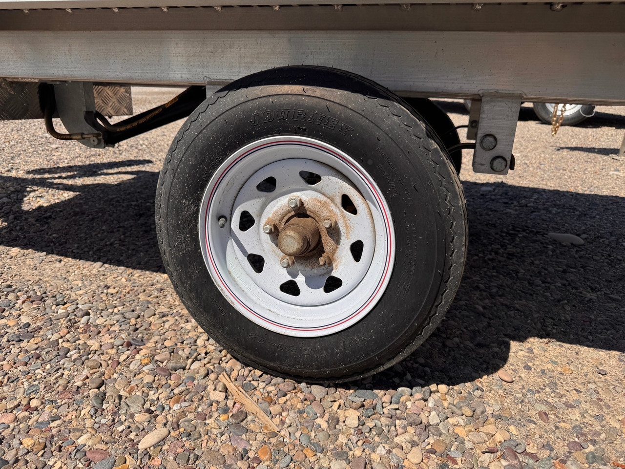 Primo Trailers 2024 54"X8' Single Ram Dump Trailer | Single Axle 2.7K, All Aluminum, Channel Tongue, Spare Tire, Spreader Gate