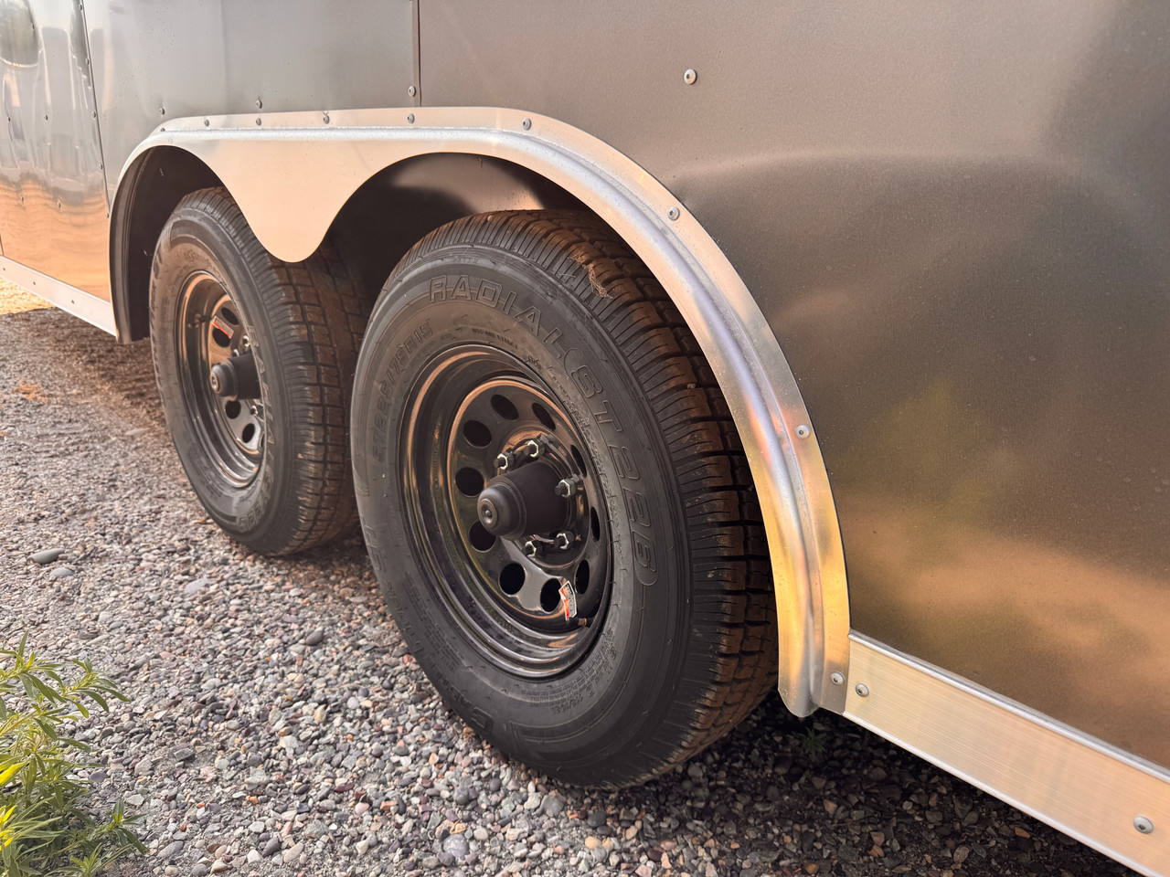 Charmac Trailers 2026 ATLAS 100"X24' V-Nose Cargo Trailer | Tandem Axle 9.99K, 7' Tall, Spring Axles, Rear Ramp Door, Driver Side Access Door,
