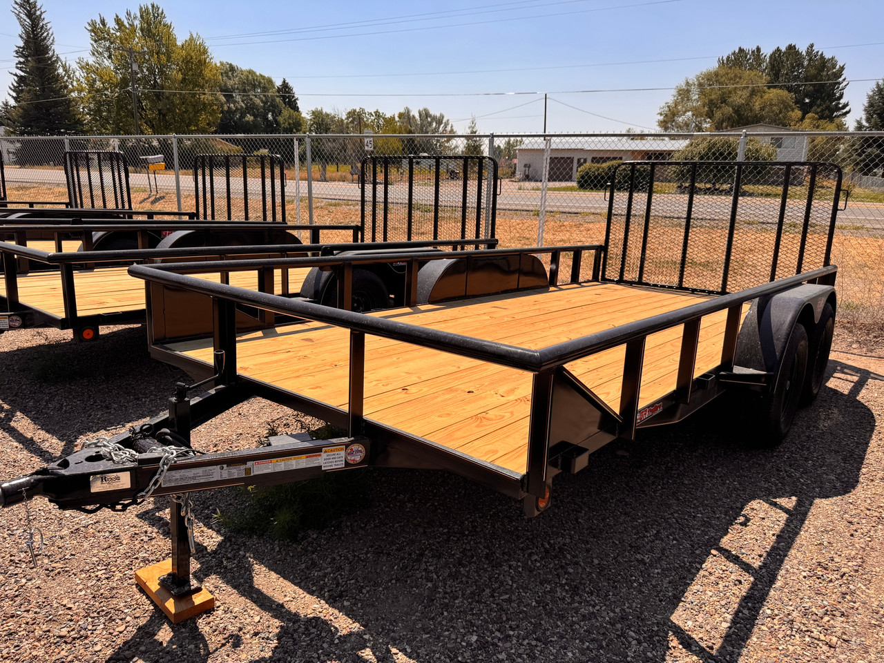 GR Trailers 2026 82"X16' Utility Trailer | Tandem Axle 7K, Pieptop Rails, Spring Assist Rampgate, Spare Tire Mount