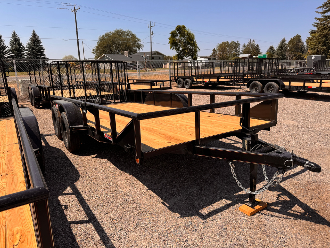GR Trailers 2026 82"X16' Utility Trailer | Tandem Axle 7K, Pieptop Rails, Spring Assist Rampgate, Spare Tire Mount
