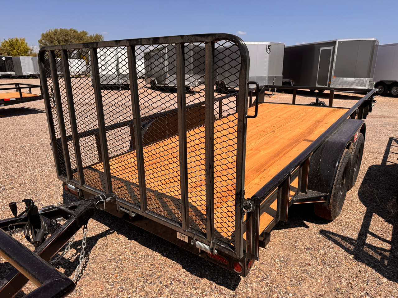 GR Trailers 2026 82"X16' Utility Trailer | Tandem Axle 7K, Pieptop Rails, Spring Assist Rampgate, Spare Tire Mount