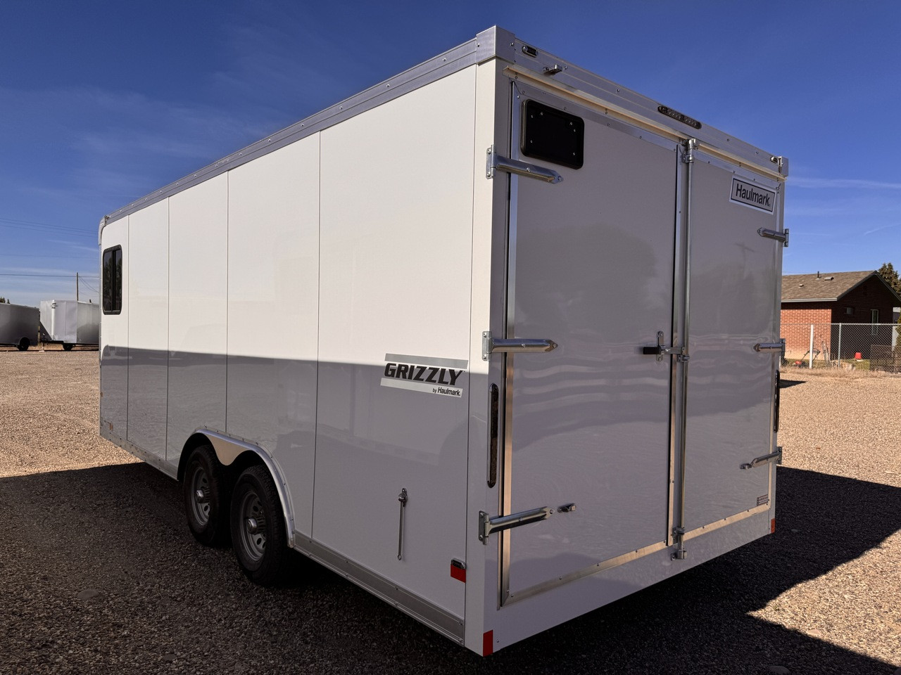 Haulmark Trailers 2026 GRIZZLY 102"X20' Office Cargo Trailer | Tandem Axle 9.99K, Front Office, Rear Barn Doors, Heated Cargo Area, Heat/AC Office, Passenger Side Access Door, Drafting Table, Desk