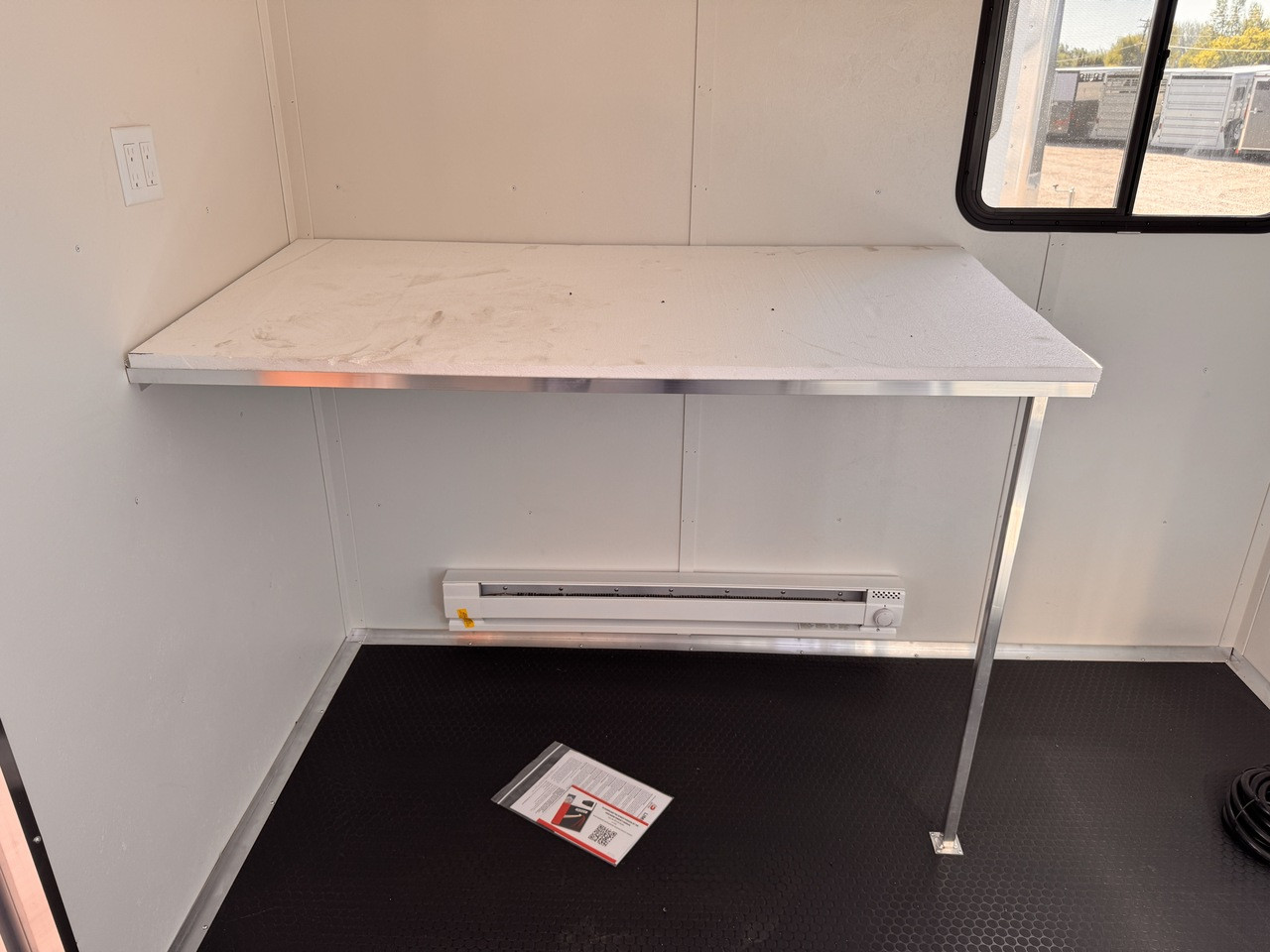 Haulmark Trailers 2026 GRIZZLY 102"X20' Office Cargo Trailer | Tandem Axle 9.99K, Front Office, Rear Barn Doors, Heated Cargo Area, Heat/AC Office, Passenger Side Access Door, Drafting Table, Desk