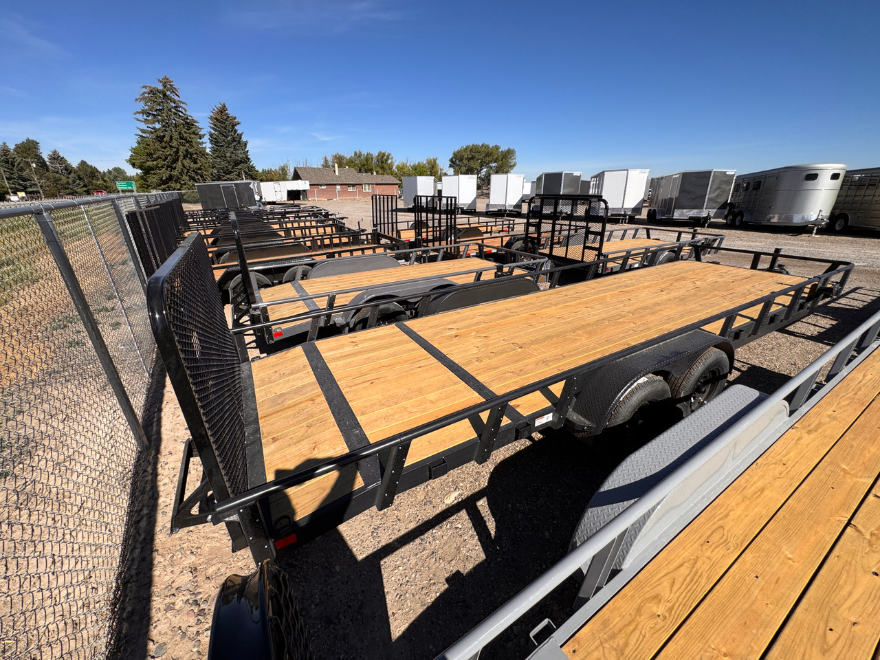 Raw Maxx Trailers 2026 UTX 83"X24' Utility Trailer | Tandem Axle 10K, 2" Round Tube Rail, 4' Split HD Gate, Dovetail