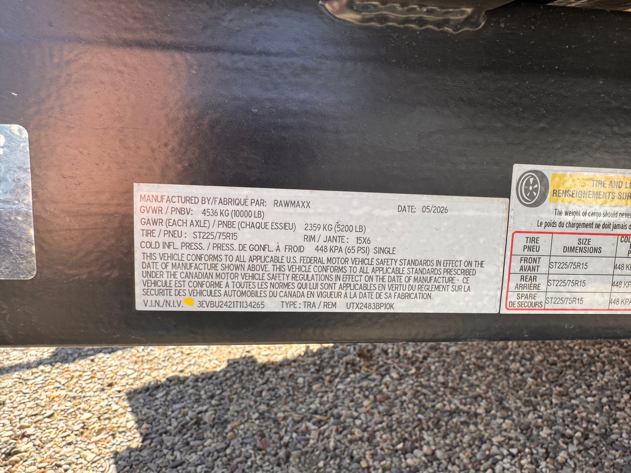 Raw Maxx Trailers 2026 UTX 83"X24' Utility Trailer | Tandem Axle 10K, 2" Round Tube Rail, 4' Split HD Gate, Dovetail
