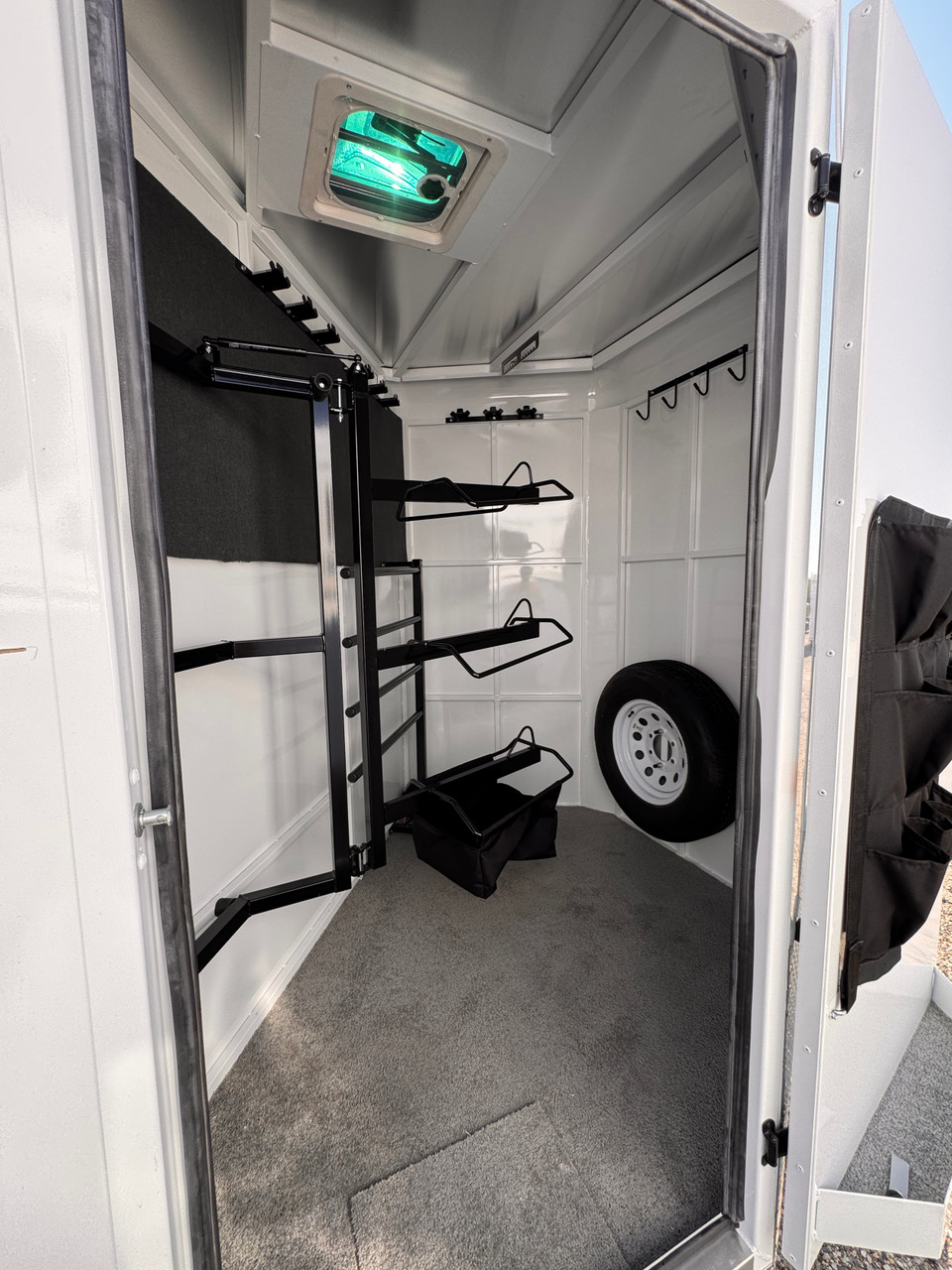 Trails West Trailers 2027 ADVENTURE MX Horse Trailer | Tandem Axle 9.98K, 3-Horse, Tack Room, Convieince Package, Rear Windows, Swing Out Saddle Rack, Rubber Floors