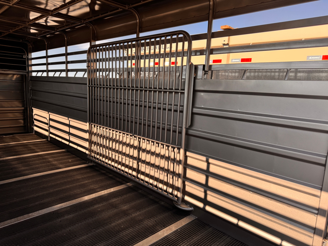 GR Trailers 2026 80"X20' Stock Trailers | Tandem Axle 14K, Rubber Floor, Side Escape Door, Single Divider Gate, Swing Slide Combo Gate