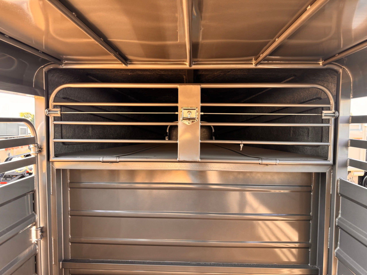 GR Trailers 2026 80"X24' Stock Trailers | Tandem Axle 14K, Rubber Floor, Side Escape Door, Dual Divider Gate, Swing Slide Combo Gate