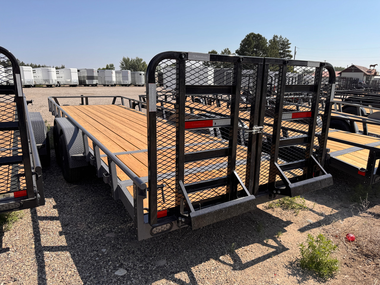 Raw Maxx Trailers 2026 UTX 83"X24' Utility Trailer | Tandem Axle 10K, Dovetail, Split HD Ramp Gate, Spare Tire Mount, Pipetop Rail, Steel Diamond Plate Fenders
