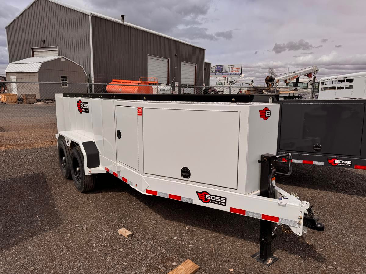 Boss Trailers 2026 660 Gallon Refueling Trailer | Tandem Axle 12K, 660 Gallon Multi-Tank, 25 GPM Pump, 35' Hose, Front/Rear Enclosure (DOT Legal)