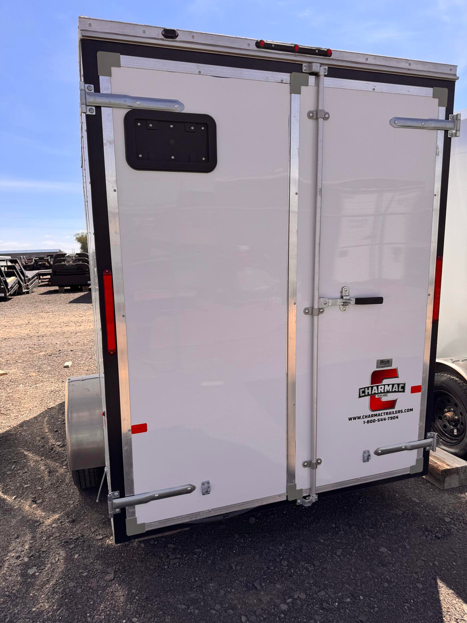 Charmac Trailers 2024 ATLAS 72"X12' V-Nose Cargo Trailer | Single Axle 2.99K, Aluminum Body, Barn Doors