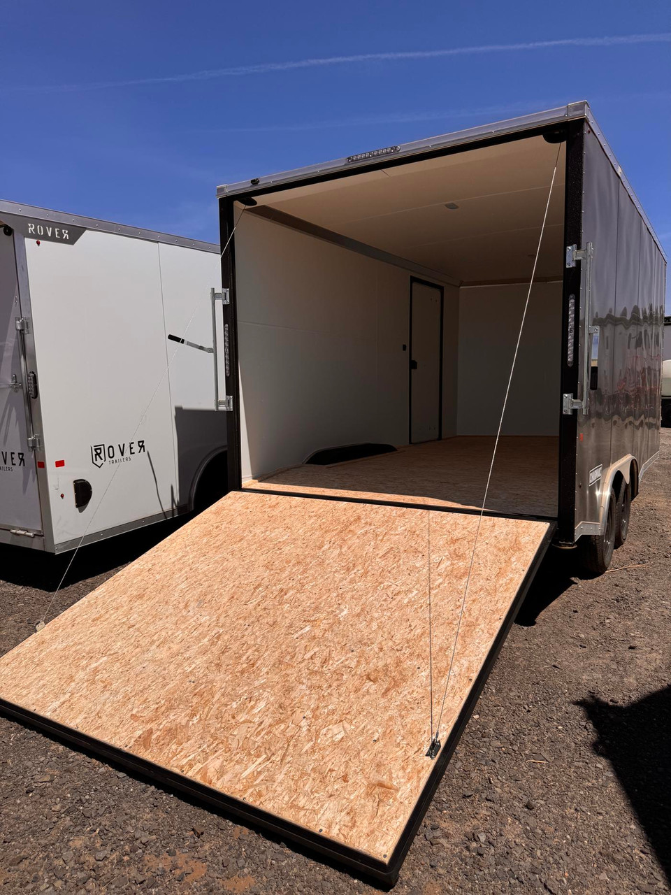 Charmac Trailers 2026 STEALTH 100"X16' Cargo Trailer | Tandem Axle 7K, Rear Ramp Door, Trisport Fenders