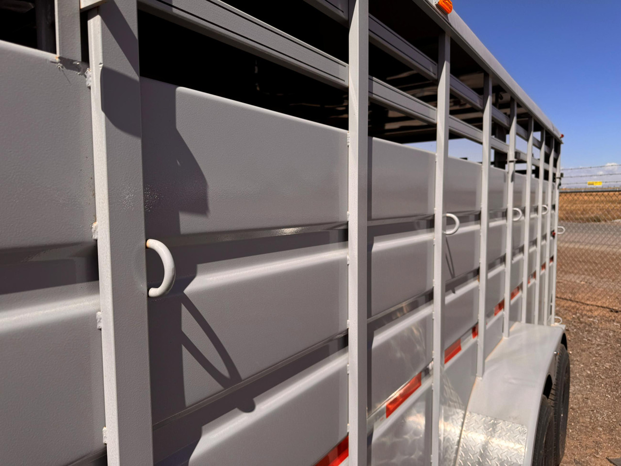 Circle D Trailers 2025 80"X24' Stock Trailer | Tandem Axle 14K, 16" OC Crossmembers, Rubber Mats
