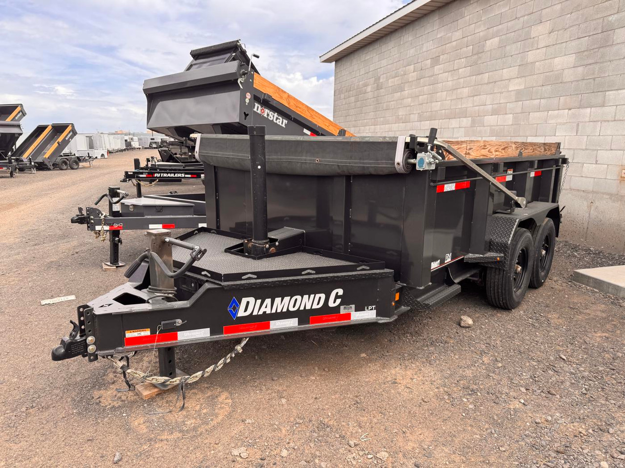 Diamond C Trailers 2024 LPT207 82"X12' Telescopic Dump Trailer | Tandem Axle 14.9K, 32" Sides