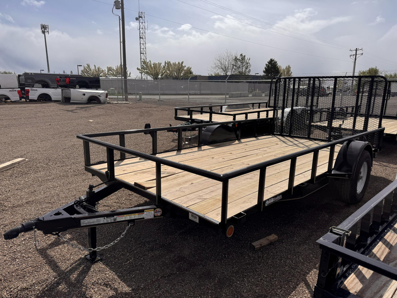 GR Trailers 2024 82"X14' Utility Trailer | Single Axle 2.99K, Pipetop Rails, Rampgate With Spring Assist
