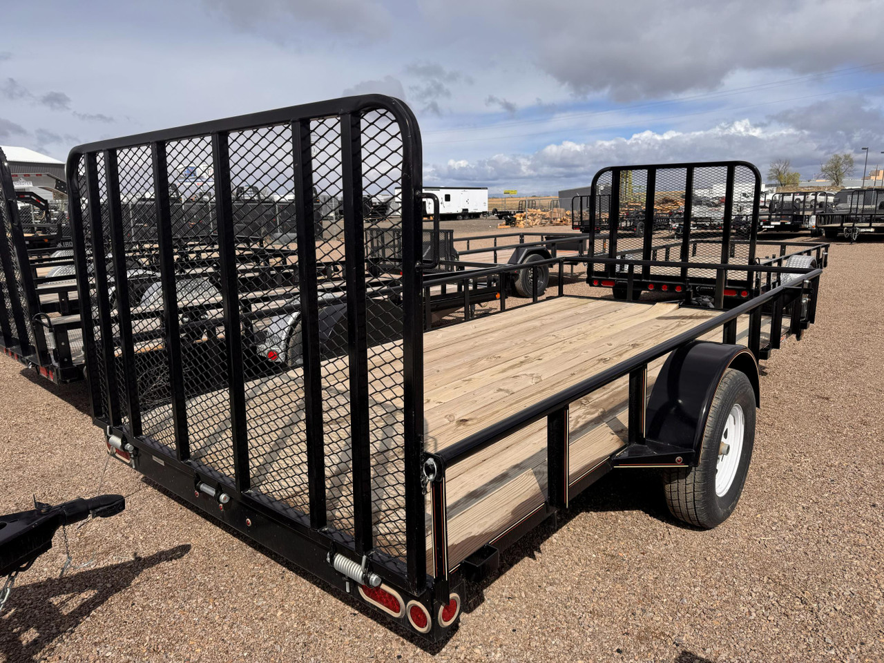GR Trailers 2024 82"X14' Utility Trailer | Single Axle 2.99K, Pipetop Rails, Rampgate With Spring Assist