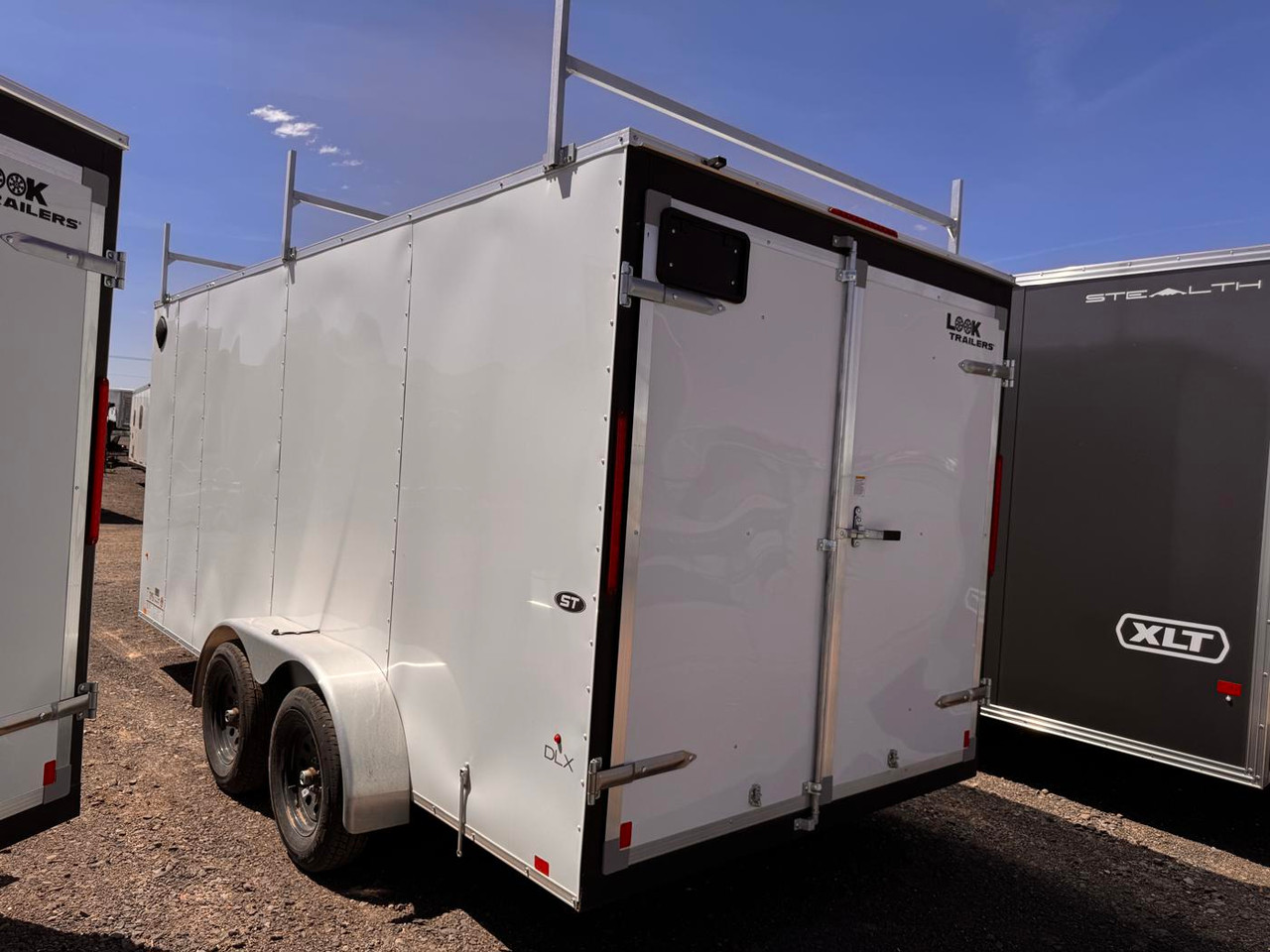 Look Trailers 2026 ST DLX 84"X16' V-Nose Cargo Trailer | Tandem Axle 7K, 6'6" Tall, Double Rear Barn Doors, Ladder Rack