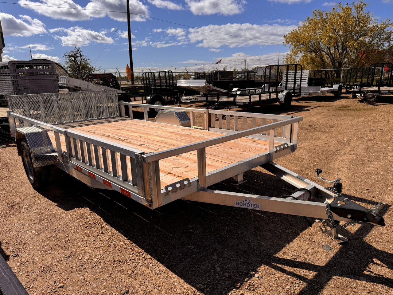 Nordtek Trailers 2025 82"X14' Utility Trailer | Single Axle 3K, ATV Side Load, Solid Rear Gate