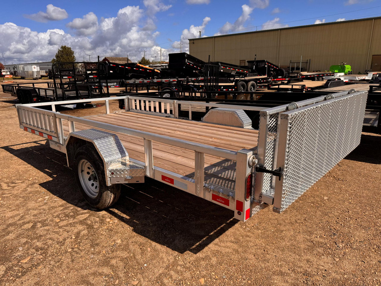 Nordtek Trailers 2025 82"X14' Utility Trailer | Single Axle 3K, ATV Side Load, Solid Rear Gate