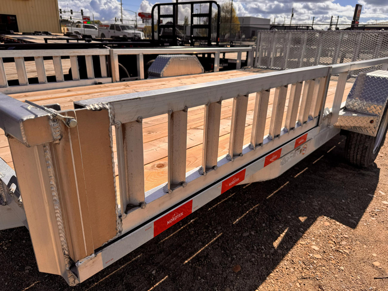 Nordtek Trailers 2025 82"X14' Utility Trailer | Single Axle 3K, ATV Side Load, Solid Rear Gate