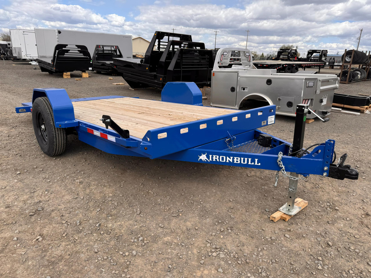 Iron Bull Trailers 2026 TSB 81.5"X14' Tilt Trailer | Single Axle 7K, Full Deck Gravity Tilt