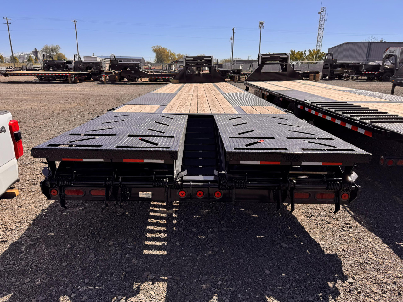 Iron Bull Trailers 2024 FLG 34' Flatbed Trailer | Tandem Axle 24K, 5' Rampage Ramps