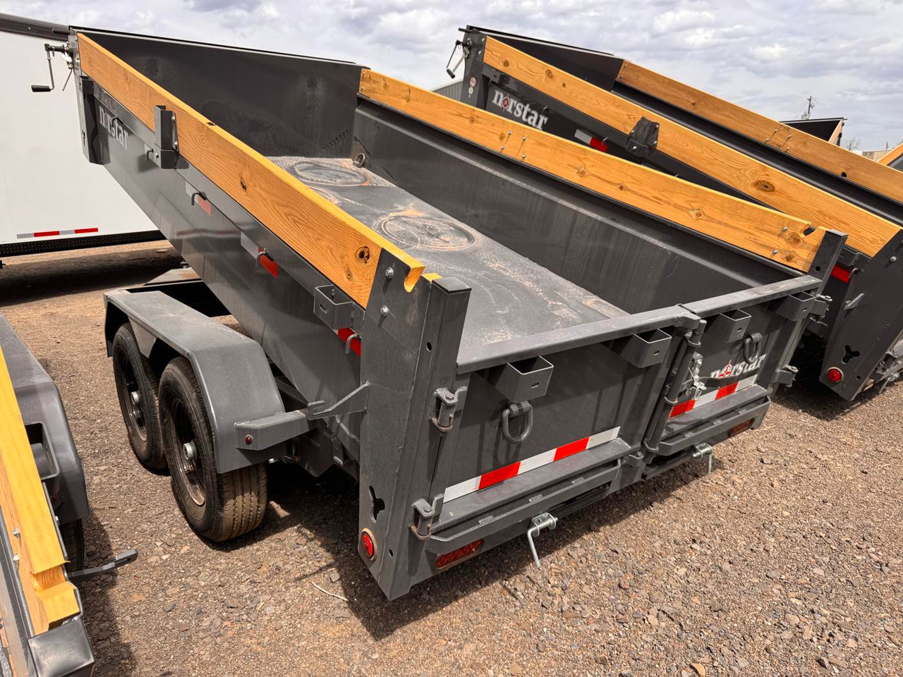 Norstar Trailers 2026 DCB 72"X12' Scissor Dump Trailer | Tandem Axle 9.99K, Power Up Down, Slide In Ramps