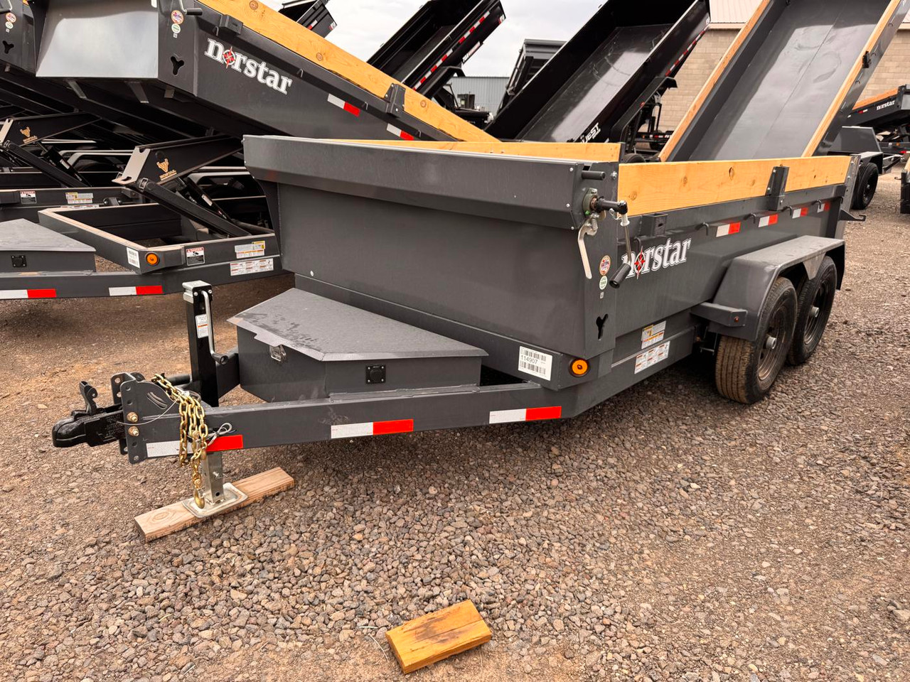 Norstar Trailers 2026 DCB 72"X12' Scissor Dump Trailer | Tandem Axle 9.99K, Power Up Down, Slide In Ramps