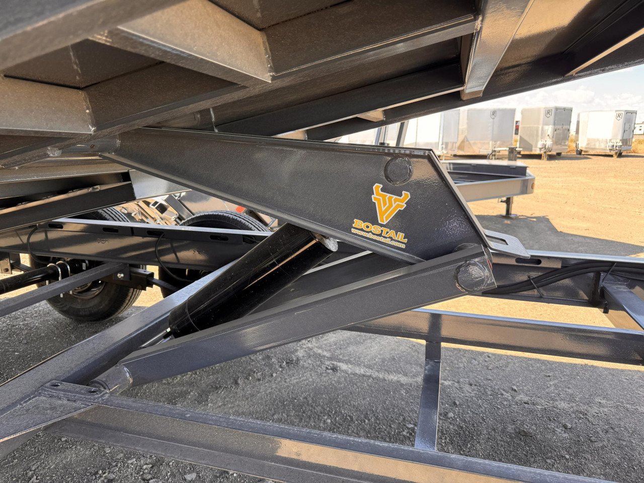 Iron Bull Trailers 2026 DWB 83"X14' Scissor Dump Trailer | Tandem Axle 14K, 24" Sides, Slide In Ramps, 2 Way Gate