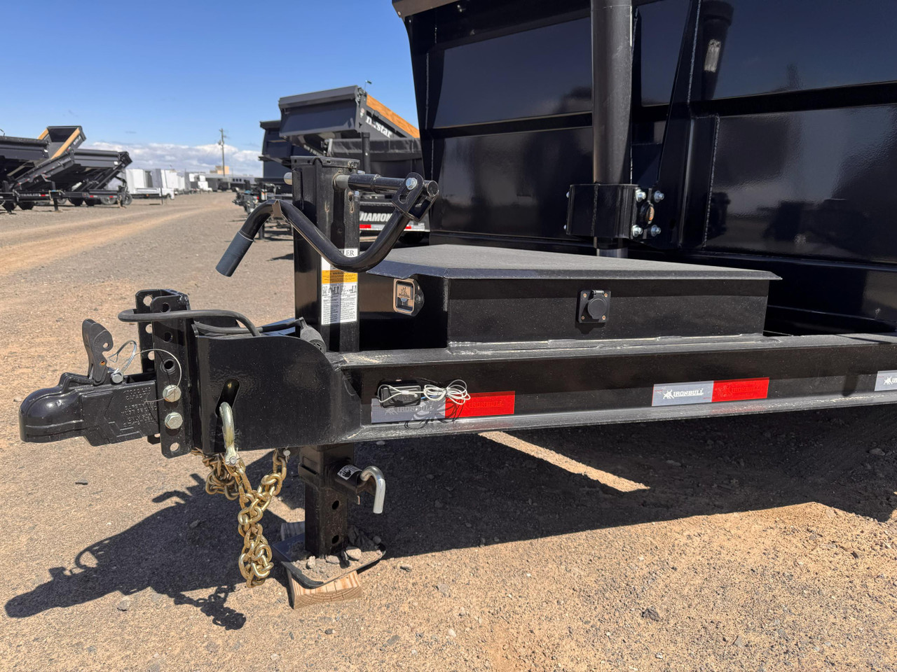 Iron Bull Trailers 2025 DTB 83"X14' Telescopic Dump Trailer | Tandem Axle 14K, 3' Side 7Ga Floore Slide In Ramps