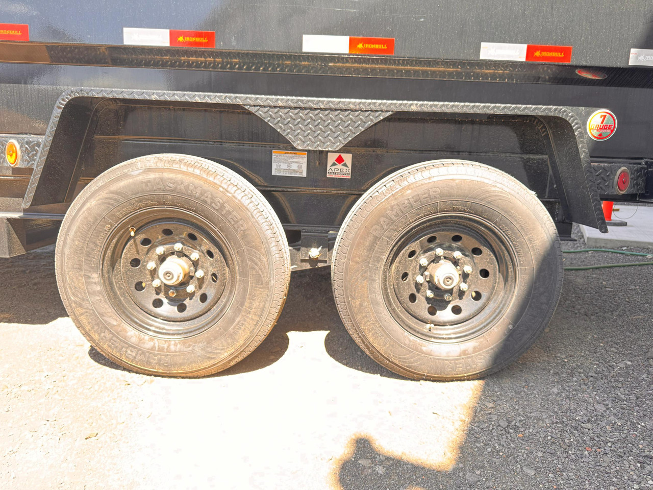 Iron Bull Trailers 2025 DTB 83"X14' Telescopic Dump Trailer | Tandem Axle 14K, 3' Side 7Ga Floore Slide In Ramps
