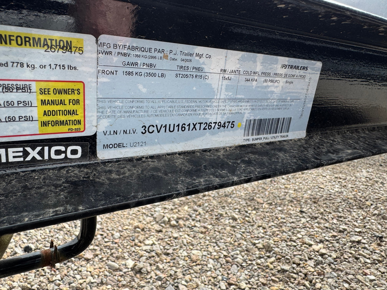 P.J. Trailers 2026 U2 72"X12' Utility Trailer | Single Axle 2.995K, Rampgate