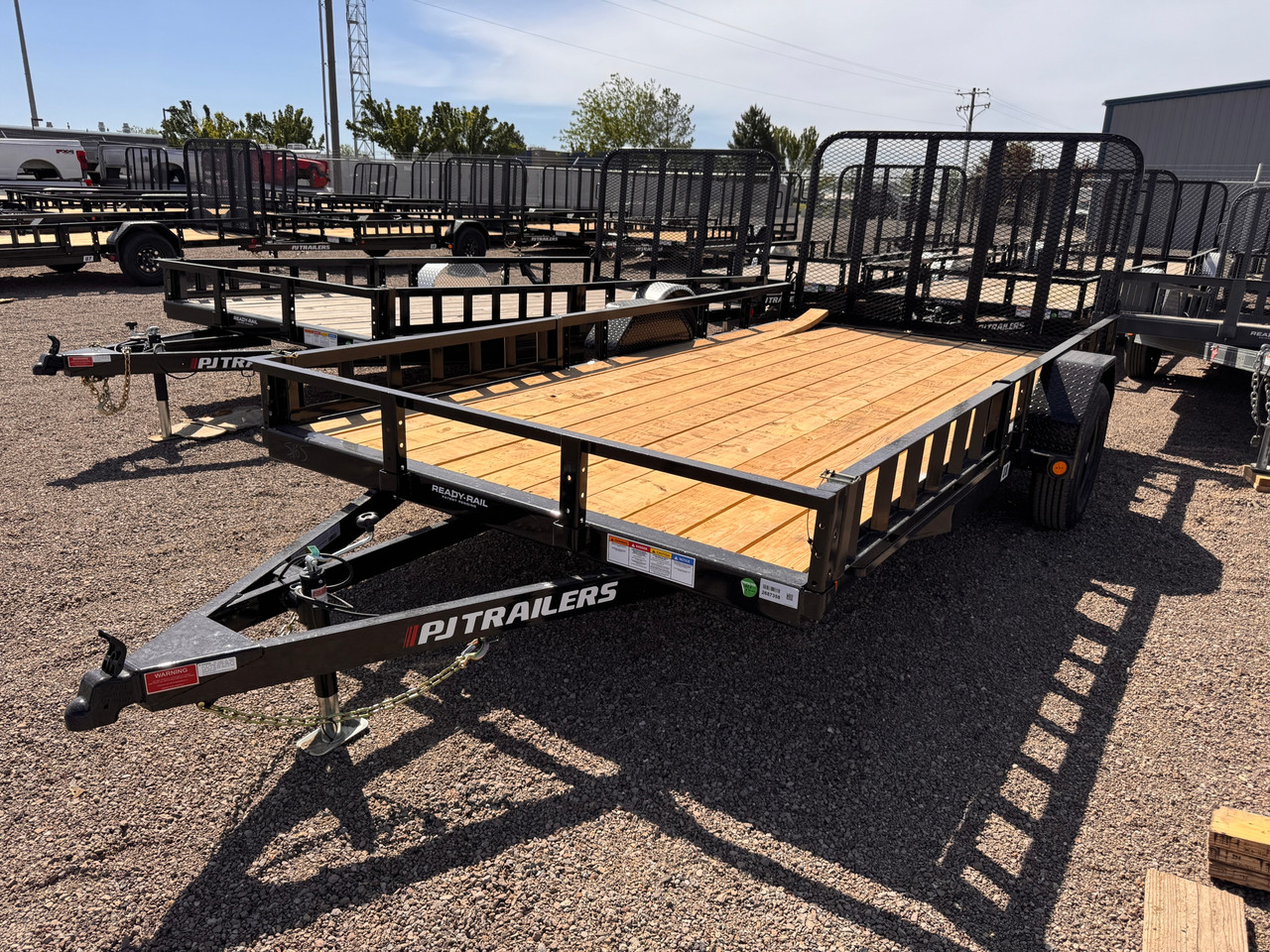 P.J. Trailers 2026 U8 83"X14' Utility Trailer | Single Axle 3.5K, ATV Side Ramps, Steel Diamond Plate Fenders 4" Spring Assisted Rar Rampgate