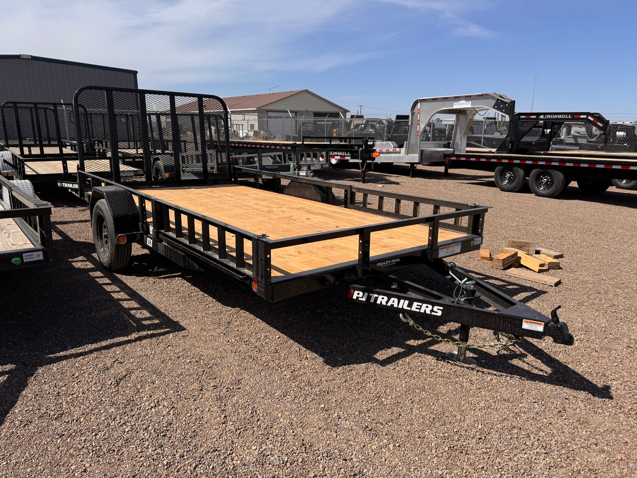 P.J. Trailers 2026 U8 83"X14' Utility Trailer | Single Axle 3.5K, ATV Side Ramps, Steel Diamond Plate Fenders 4" Spring Assisted Rar Rampgate