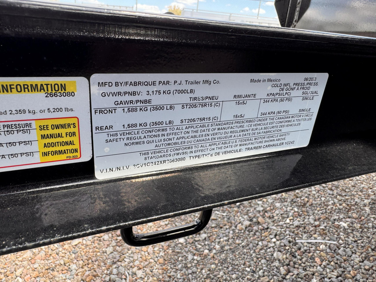 P.J. Trailers 2024 C4 102"X20' Car Hauler Trailer | Tandem Axle 7K, Dove Tail, Spare Tire Mount