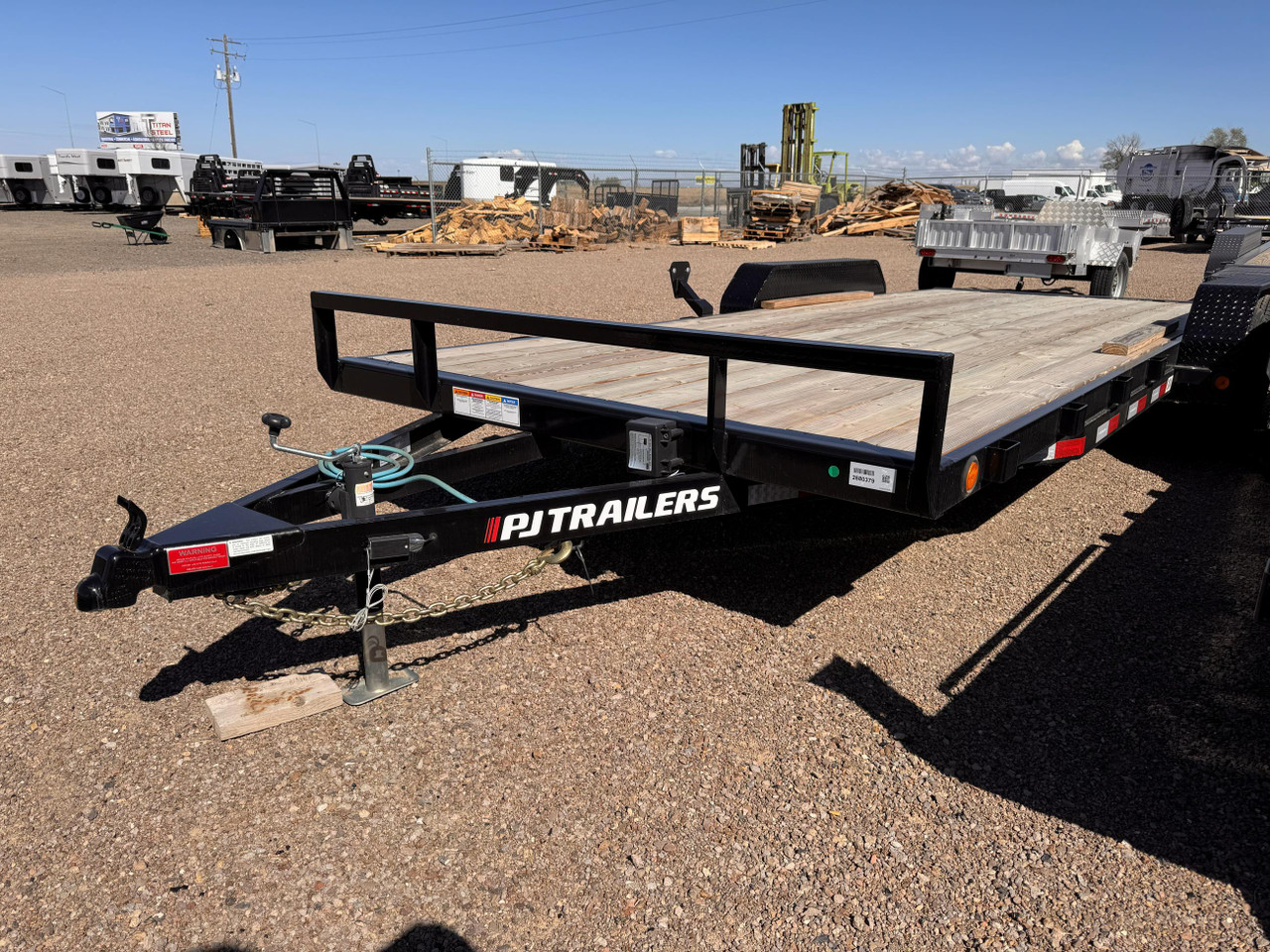 P.J. Trailers 2026 C4 20' Car Hauler Trailer | Tandem Axle 7K, Dove Tail, Spare Tire Mount