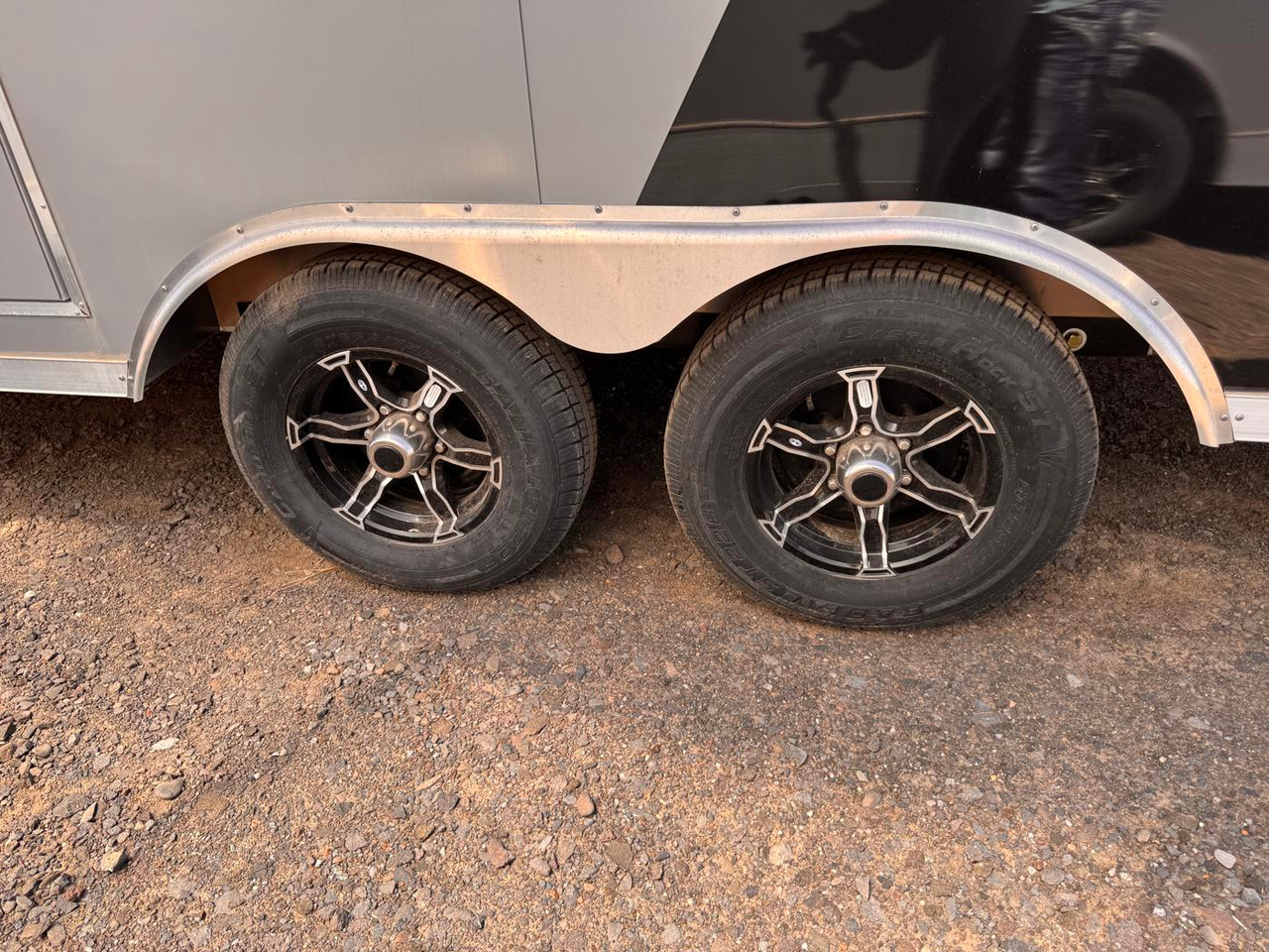 Rover Trailers 2025 102"X20' Aluminum Cargo Trailer | Tandem Axle 10K, 7' Tall, Ramp Door, White Interior, Rubber Floor