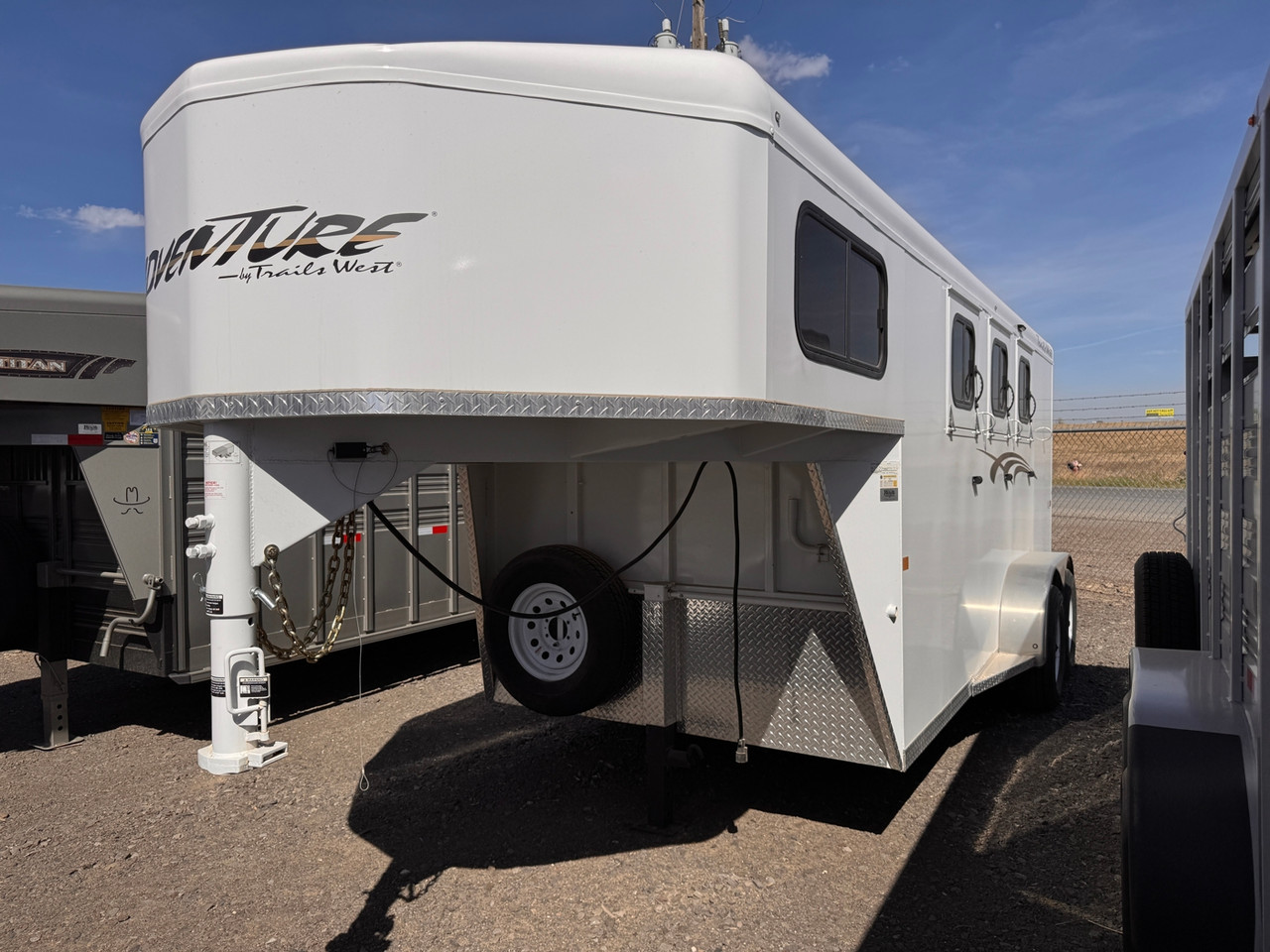 Trails West Trailers 2024 ADVENTURE MX 81"X20' Horse Trailer | Tandem Axle, 3-Horse, Tack Room, Convience Package