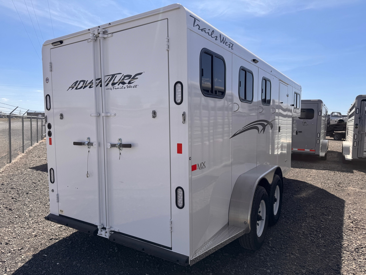Trails West Trailers 2024 ADVENTURE MX 81"X20' Horse Trailer | Tandem Axle, 3-Horse, Tack Room, Convience Package