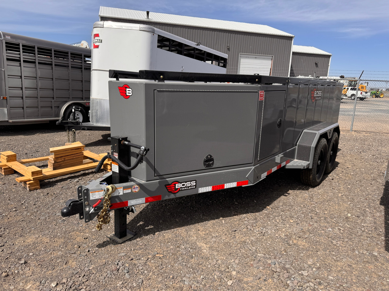 Boss Trailers 2026 660 Gallon Refueling Trailer | Tandem Axle 12K, 660 Gallon Multi-tank, 30 GPM Electric Start Gas Pump, Front/Rear Enclosure, 35' Hose Real, Flow Meter (DOT Legal)