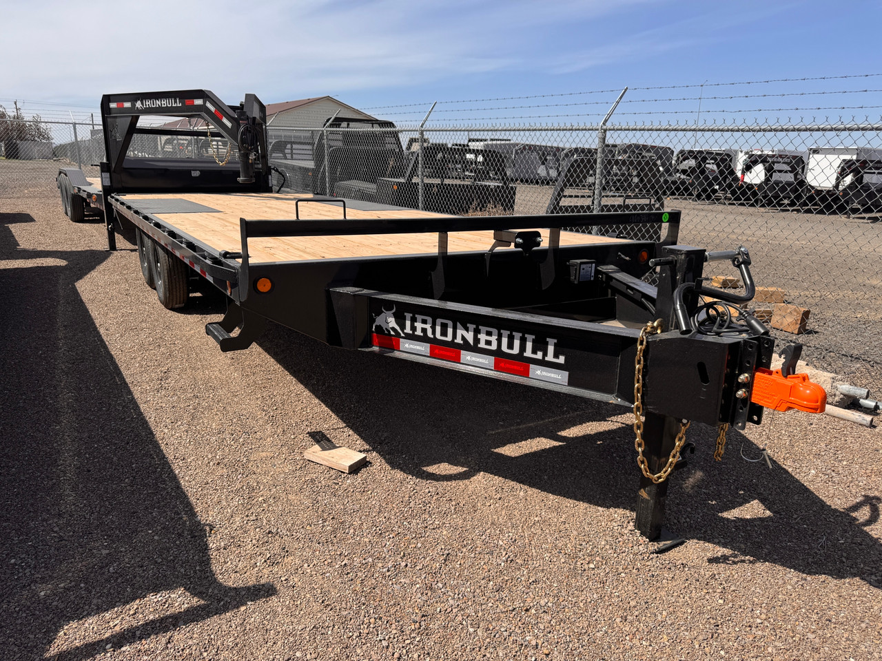 Iron Bull Trailers 2026 FDP 102"X20' Deckover Flatbed Trailer | Tandem Axle 14K, 10" I-Beam Frame, Slide In Ramps, Tongue Storage Tray