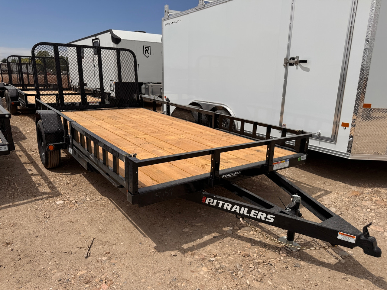 P.J. Trailers 2027 U8 83"X14' Utility Trailer | Single Axle, Rear Rampgate, ATV Side Load Ramps