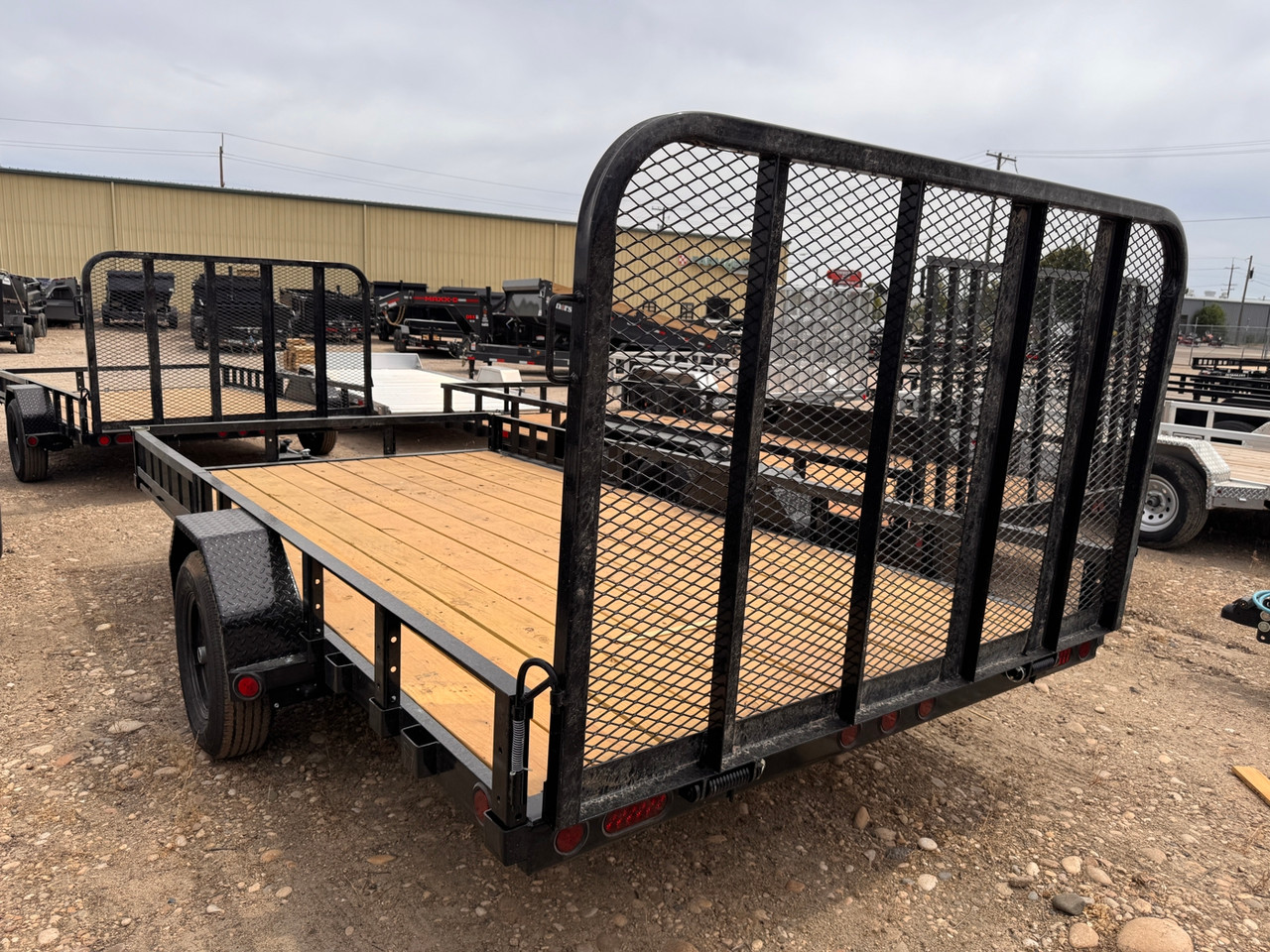P.J. Trailers 2027 U8 83"X14' Utility Trailer | Single Axle, Rear Rampgate, ATV Side Load Ramps