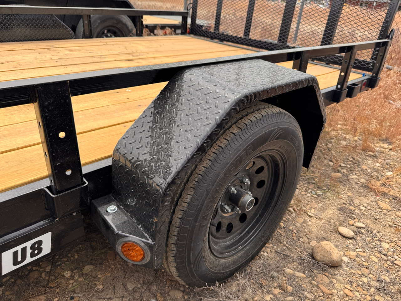 P.J. Trailers 2027 U8 83"X14' Utility Trailer | Single Axle, Rear Rampgate, ATV Side Load Ramps